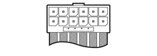 12V PCIe cable - PSU side - QSG