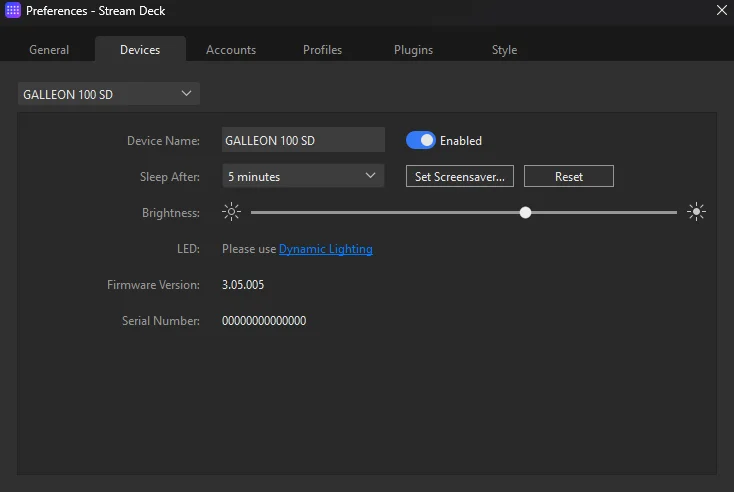 stream deck dynamic lighting