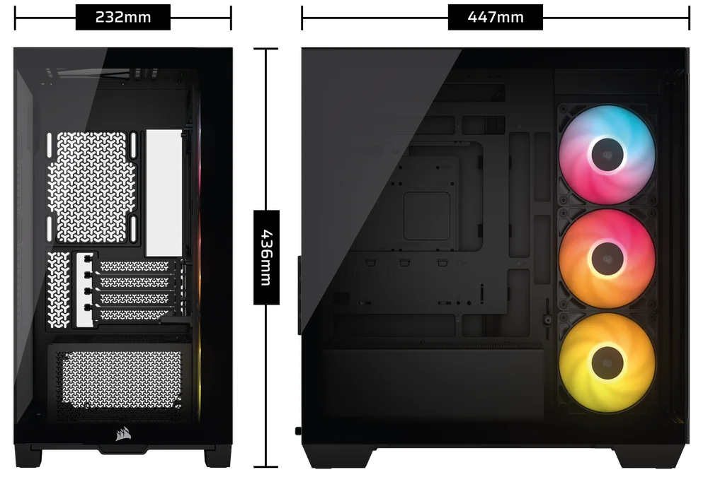 2800X Case Dimensions - QSG Visual