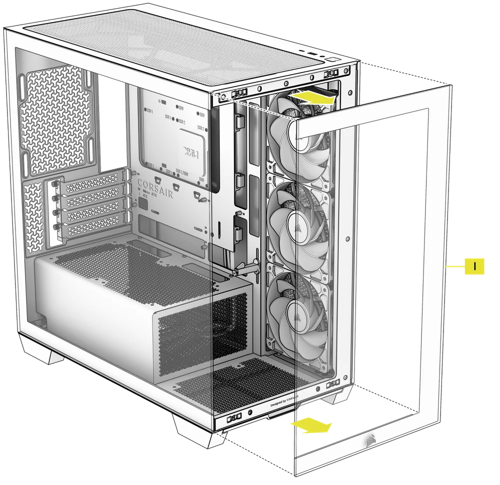2800X Front Panel Removal - QSG Visual