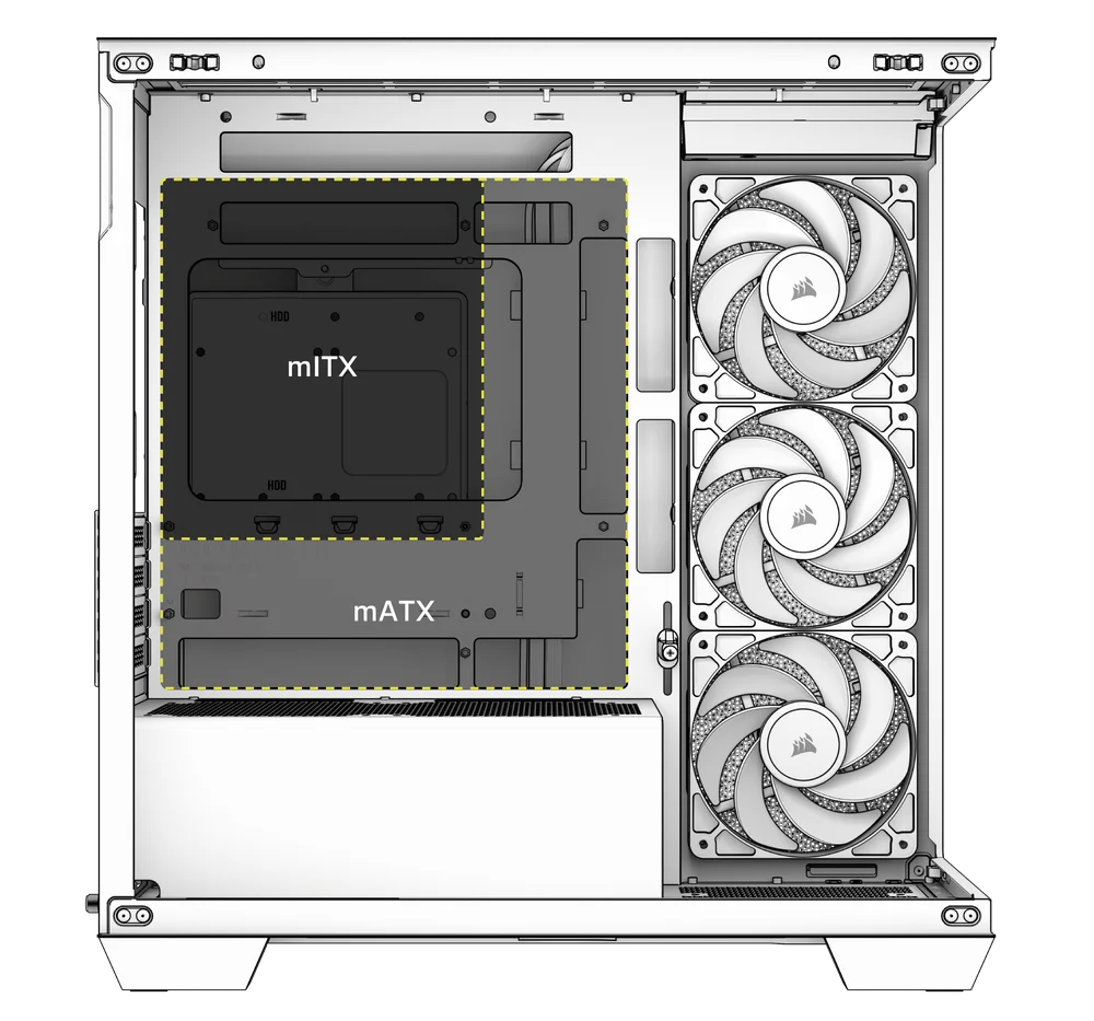 2800X Motherboard Dimensions - QSG Visual