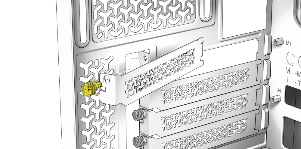 2800X PCI Covers Removal - QSG Visual