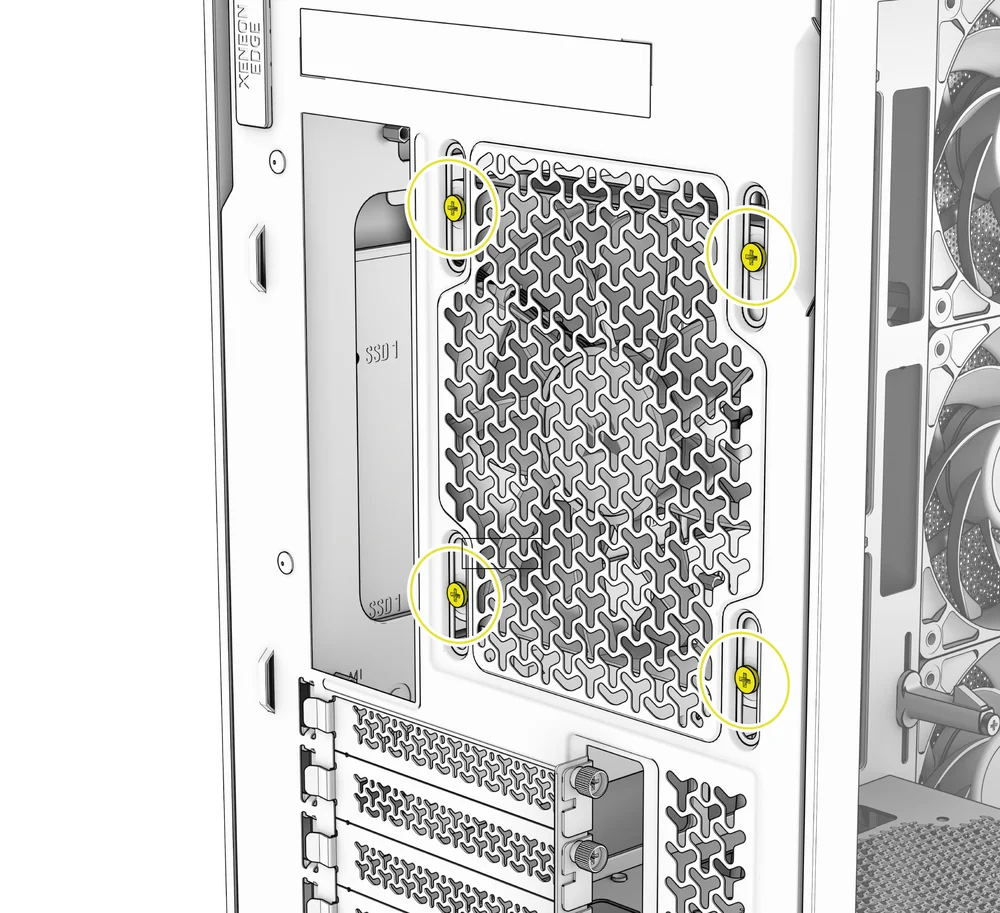 2800X Rear Fan Installation - QSG Visual