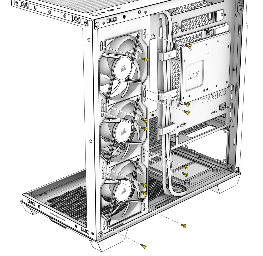2800X Side Fans Installation - QSG Visual