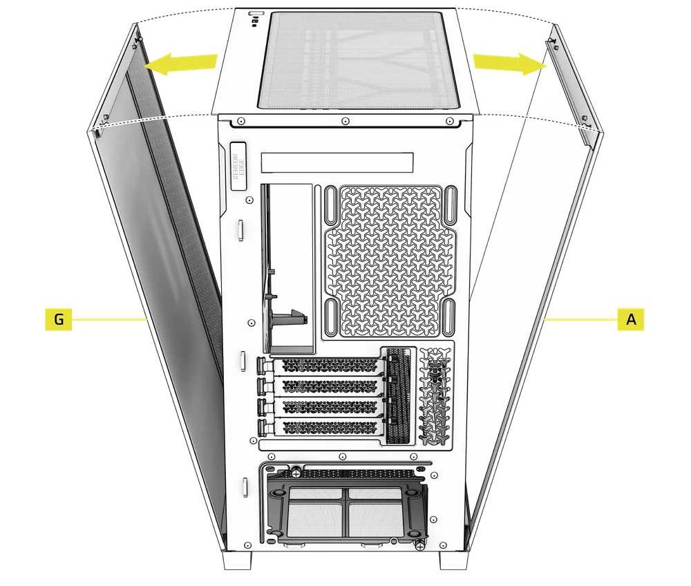 2800X Side Panels Removal - QSG Visual