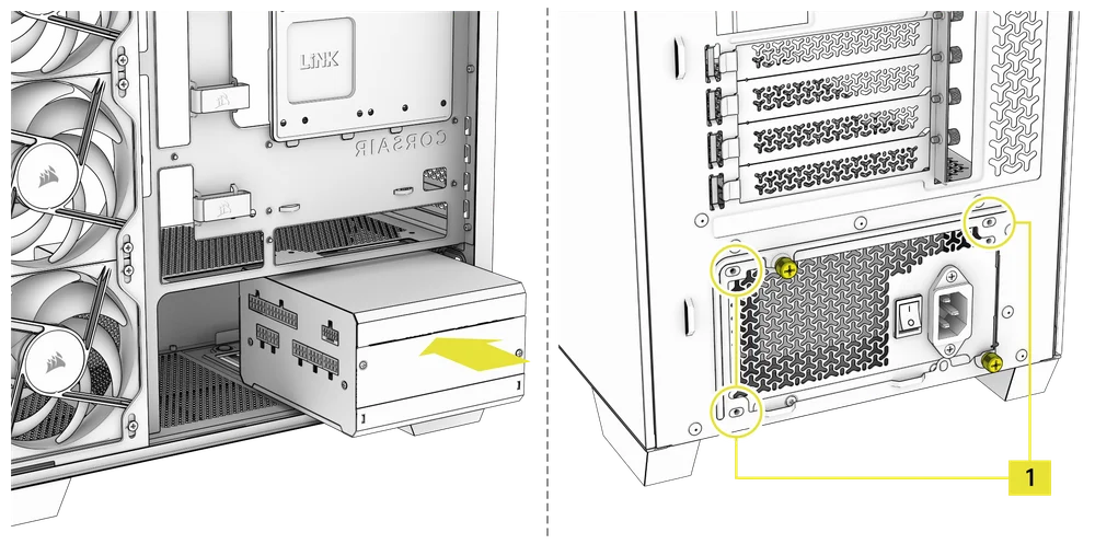 2800X Standard PSU Install - QSG Visual