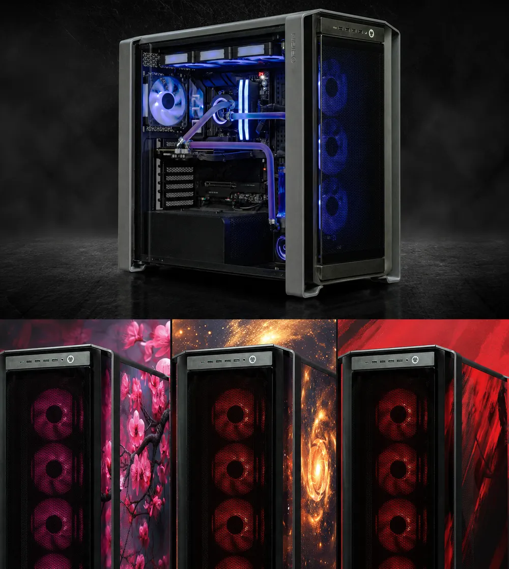 Origin PC Millennium with UV print Examples