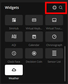 2. Widget Location
