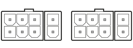 2x PCIe 8-pin (6+2) cable - QSG