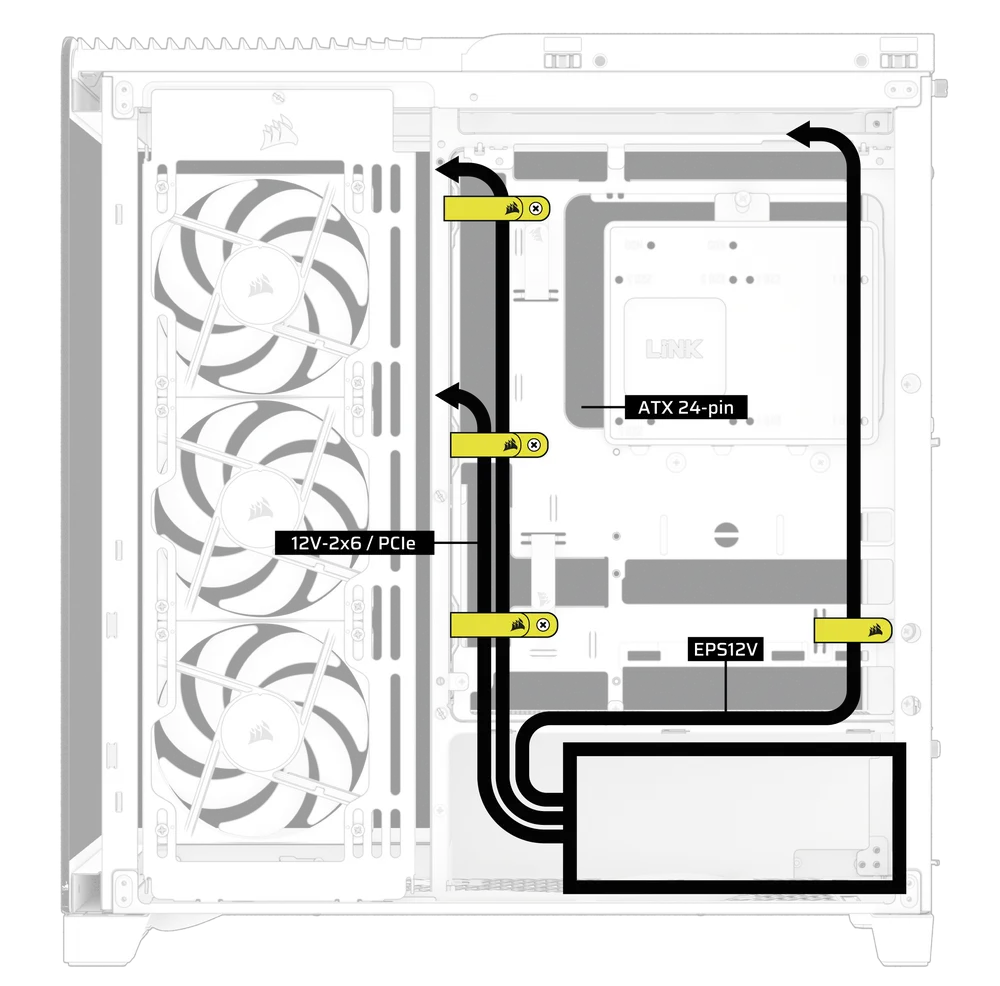 4500X Cable Arrangement 1 - QSG Visual