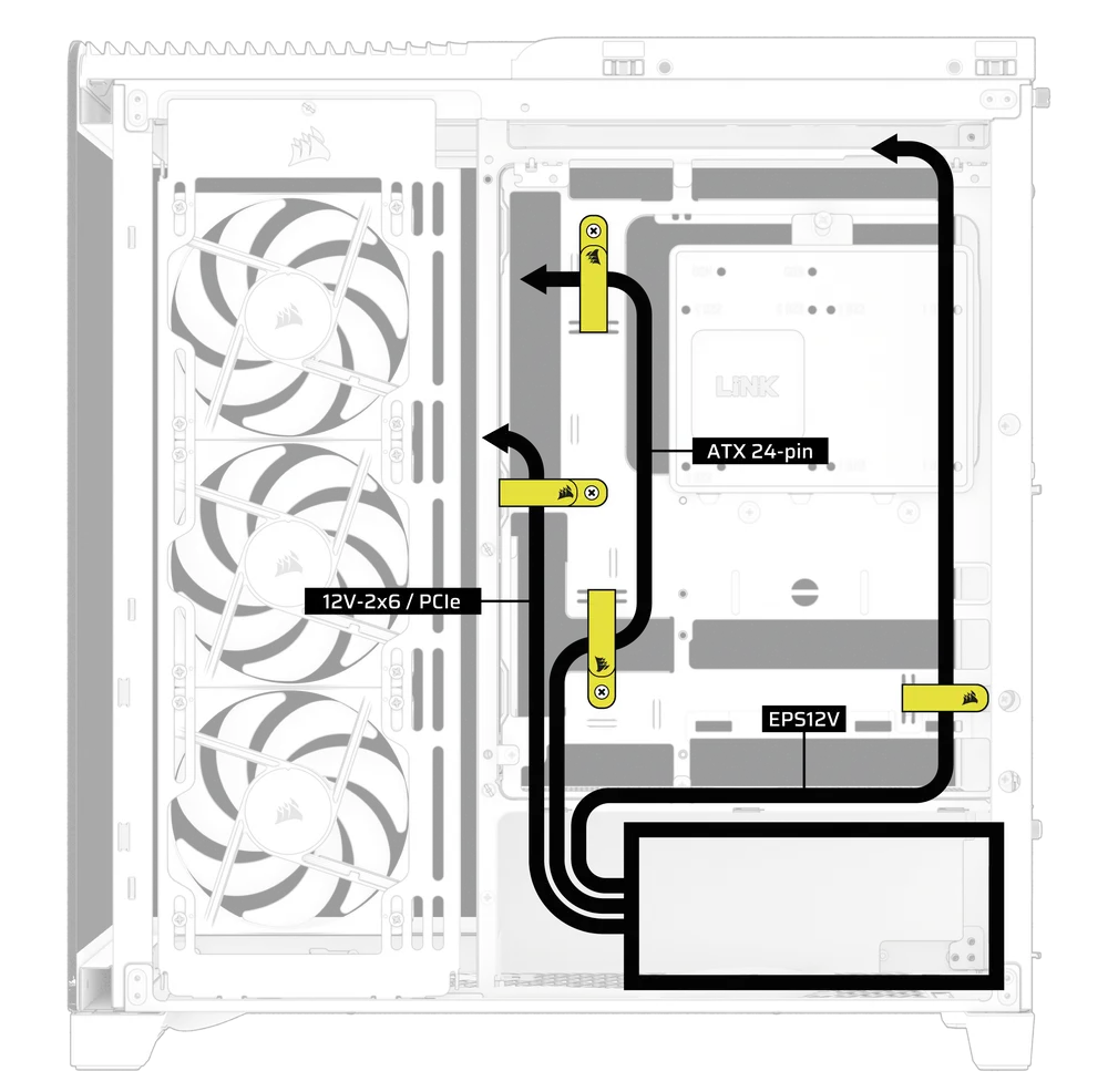 4500X Cable Arrangement 2 - QSG Visual