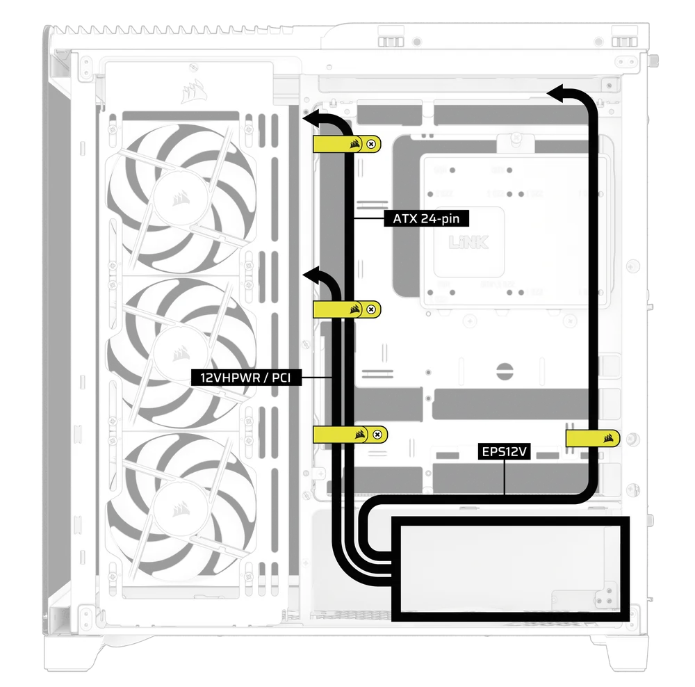 4500X Cable Arrangement 1 - QSG Visual