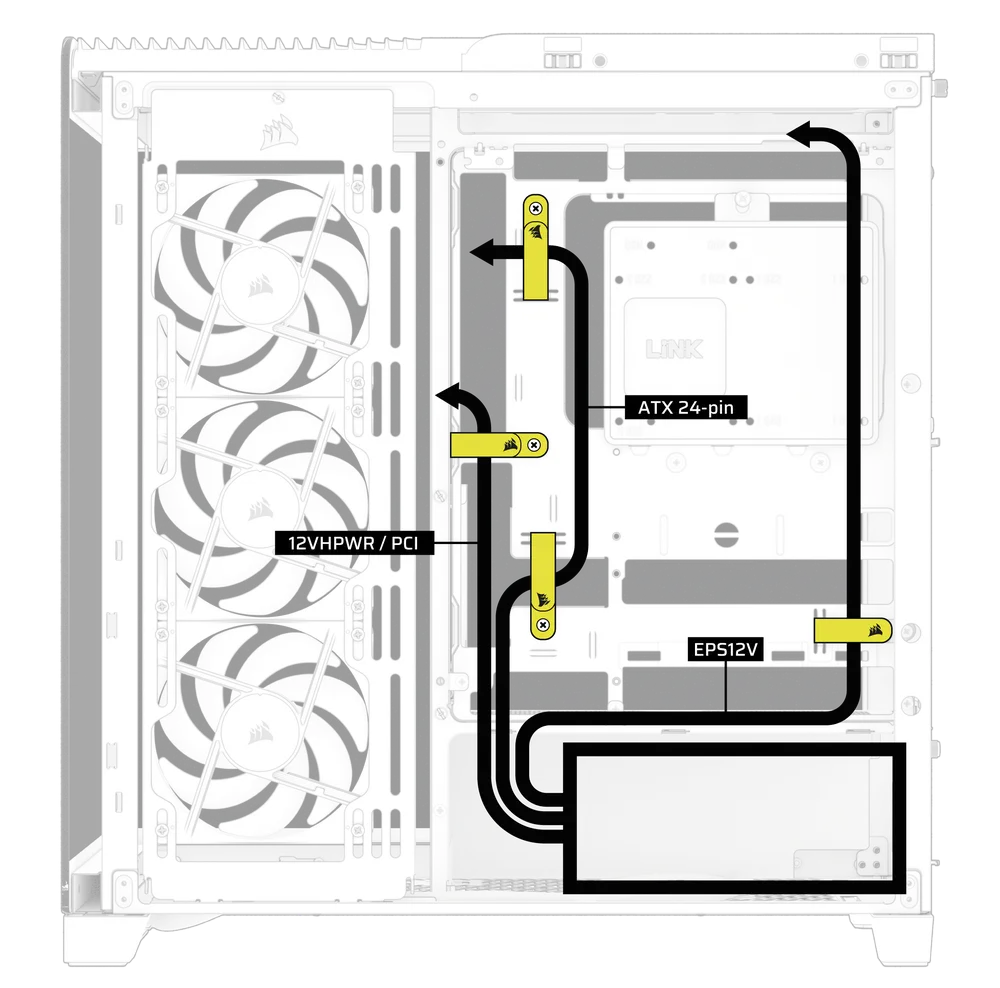 4500X Cable Arrangement 2 - QSG Visual