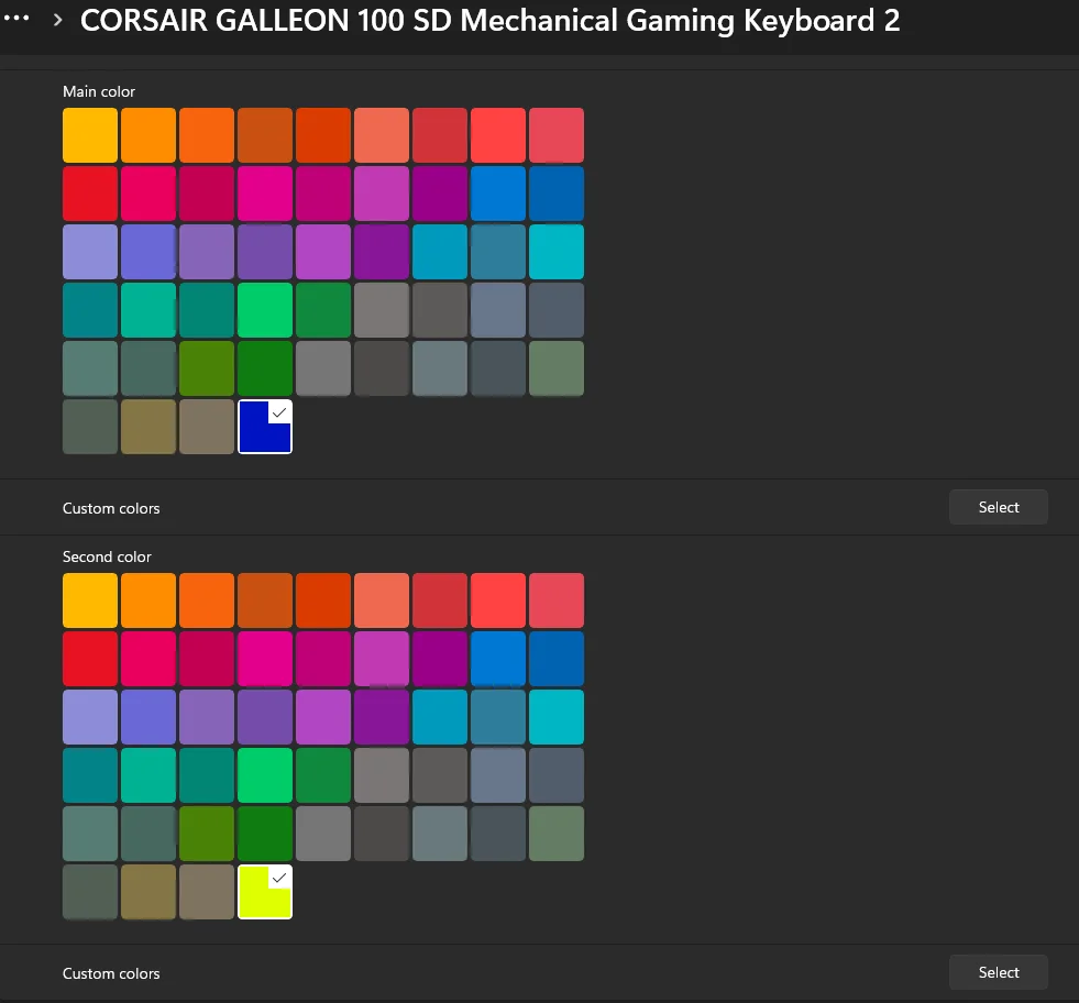 stream deck dials dynamic lighting gradient color selection
