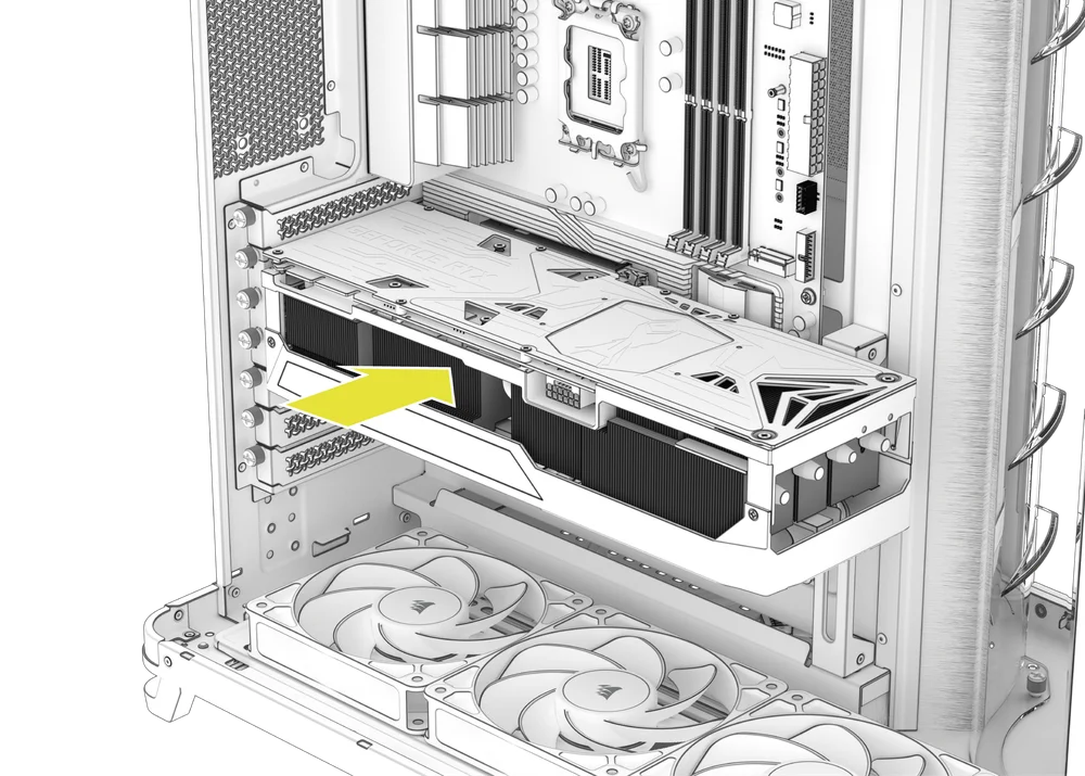 GPU being installed into AIR 5400 - QSG