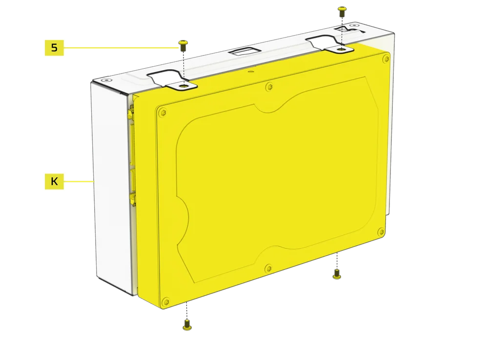 HDD being installed on AIR 5400 - QSG