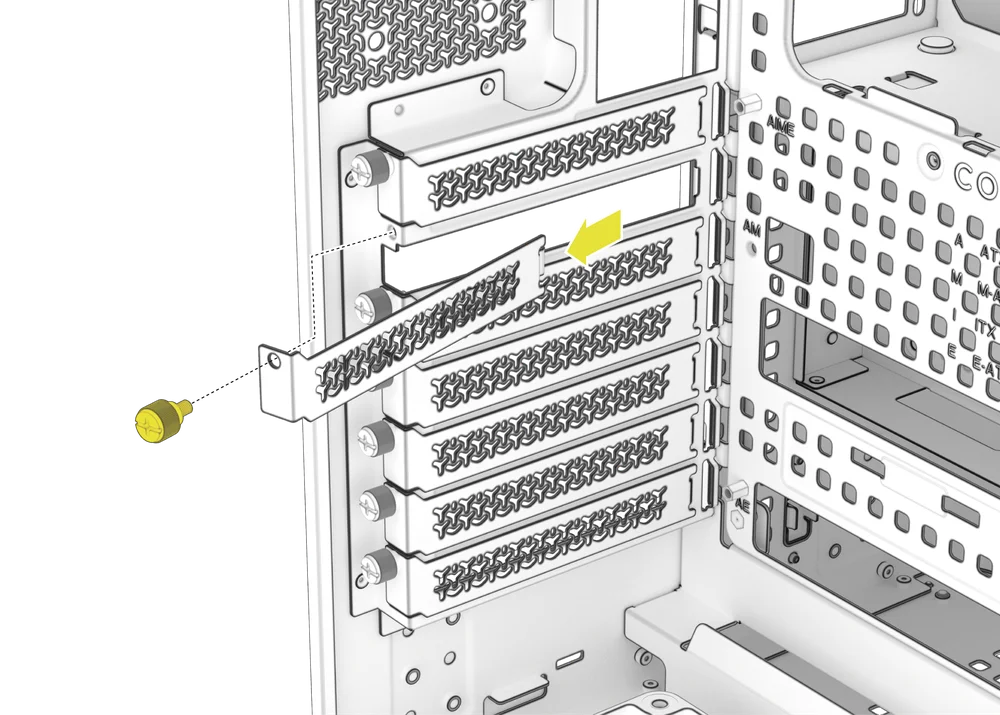 PCI cover removed from AIR 5400 - QSG