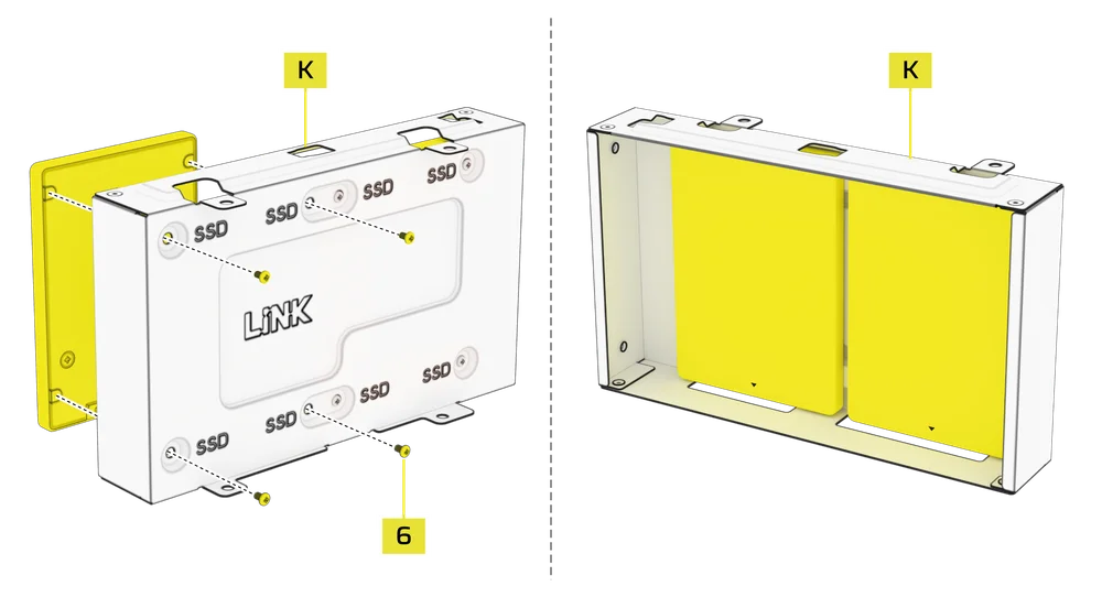 SSD being installed on AIR 5400 - QSG