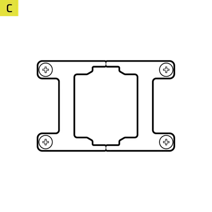 AMD AM5 Mounting Bracket - QSG Lineart