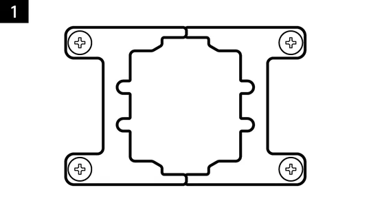 Updated AMD Mounting Bracket - NOTE - QSG Visual