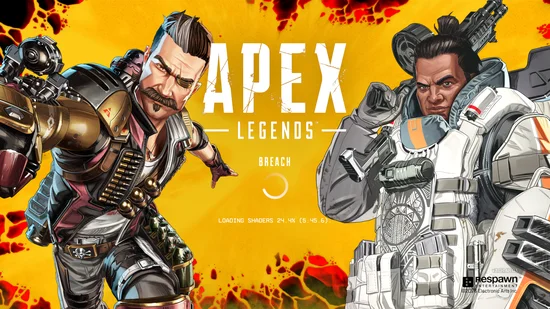 Screenshot of Apex Legends Preloading Shaders