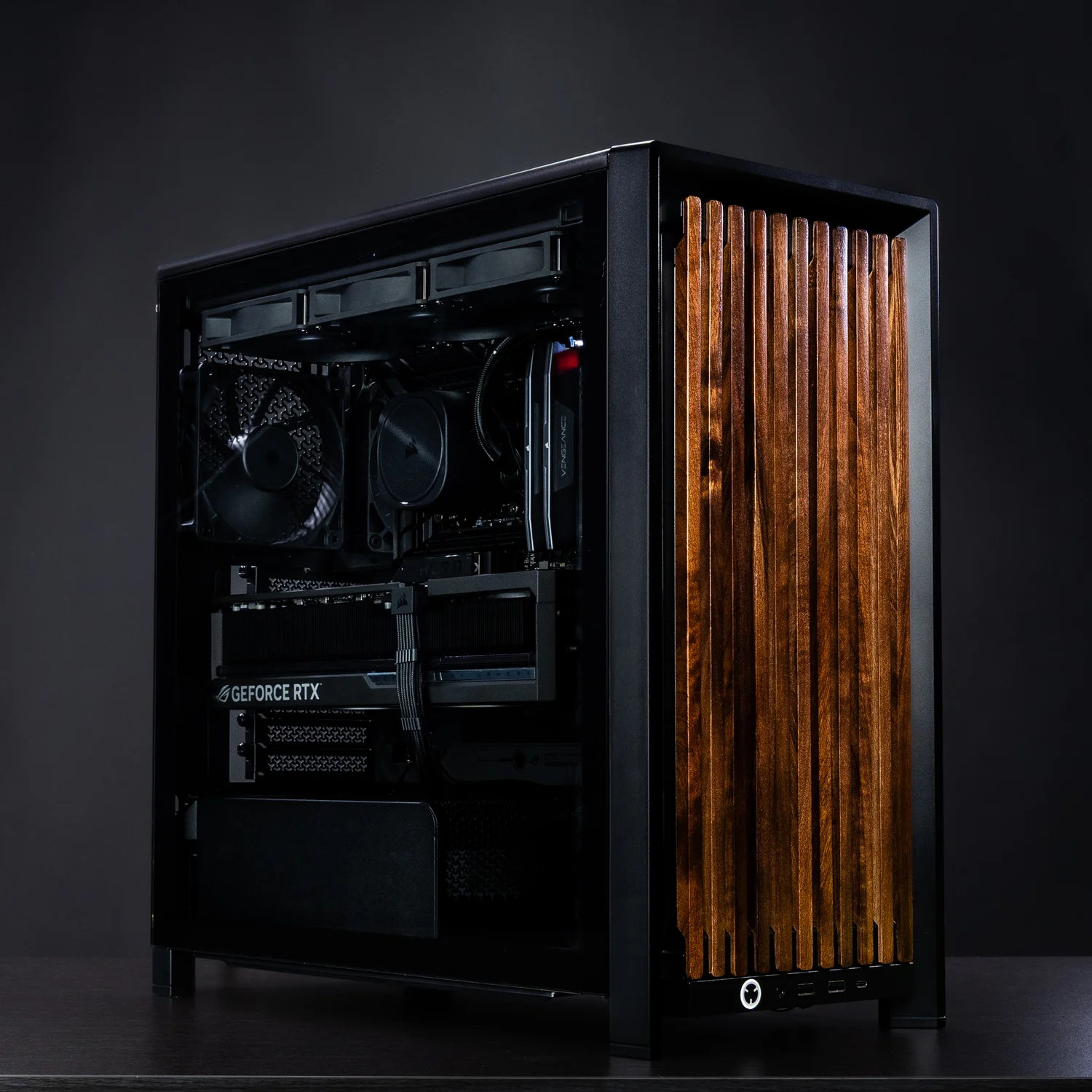 【極美品・付属品完備】Corsair FRAME 4000D PCケースブラック Black_FRAME_4000D_Dark_Wood.