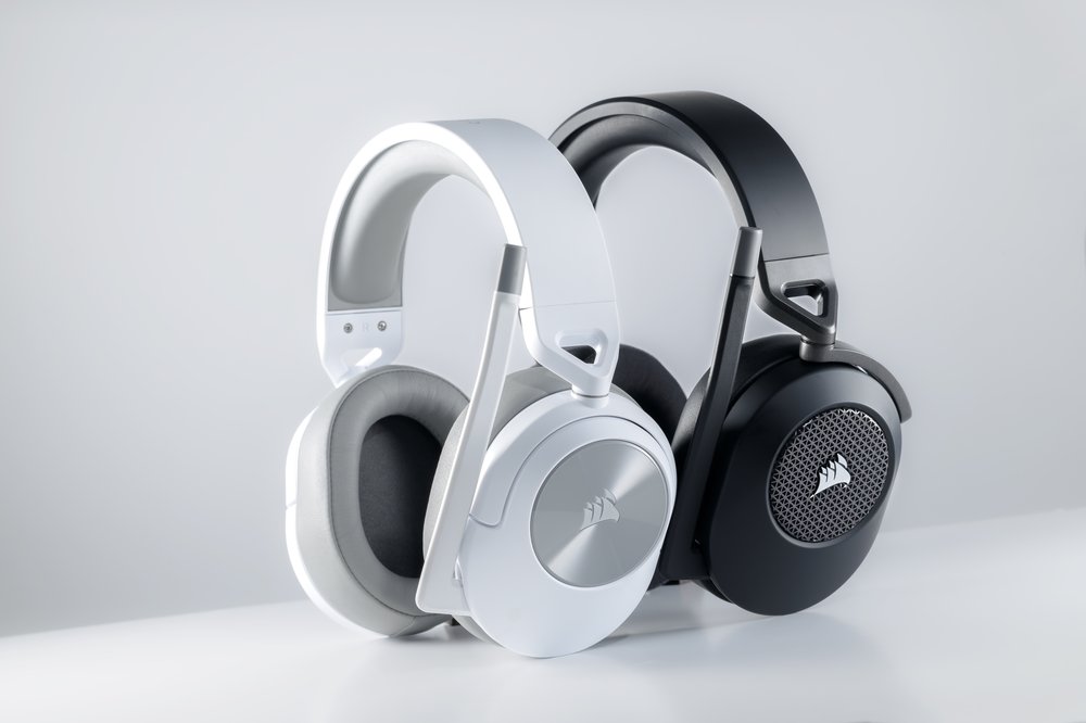 thumbnail image 2 of Corsair HS55 Wireless Gaming Headset - Black, Bluetooth/RF, Up To 50ft Range, Like New (Open Box) 2 of 6
