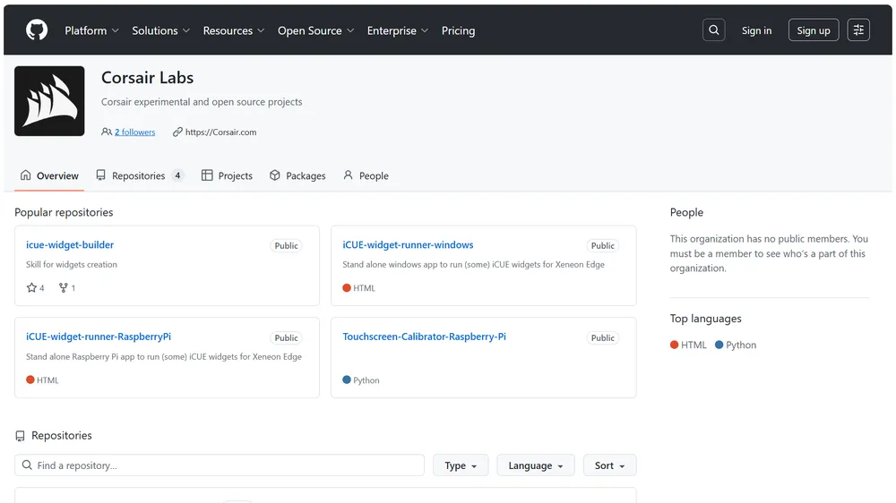 CORSAIR Labs GitHub