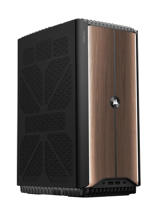 Corsair One Darkwood 3/4 View