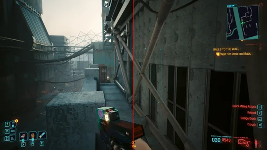 Cyberpunk 2077 Ambient Occlusion on and off