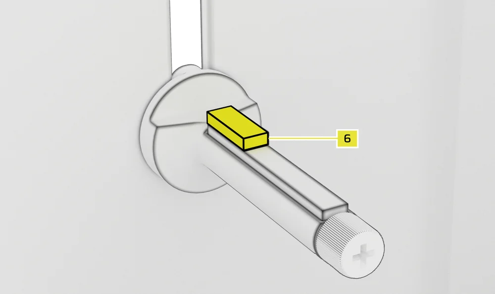 Anti Sag Arm Rubber Spacer on FRAME 4000D - QSG Visual