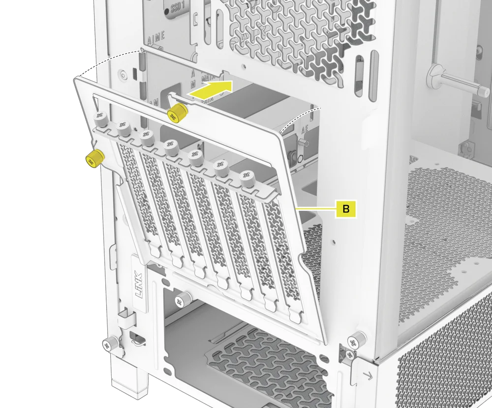 Rotated PCI Plate - FRAME 4000D QSG Visual