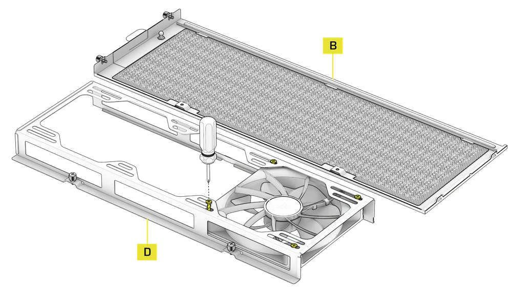 FRAME 5000D Cold Air Intake Kit Fan Installation - QSG Visual