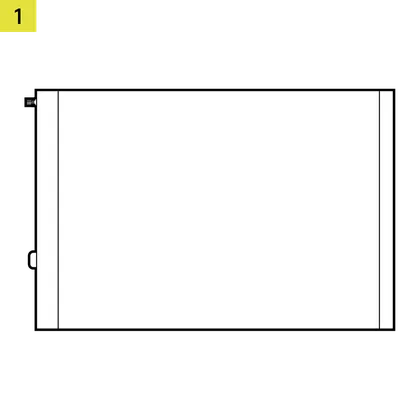 Top Panel of the LCD Mounting Kit for FRAME 4000D - QSG