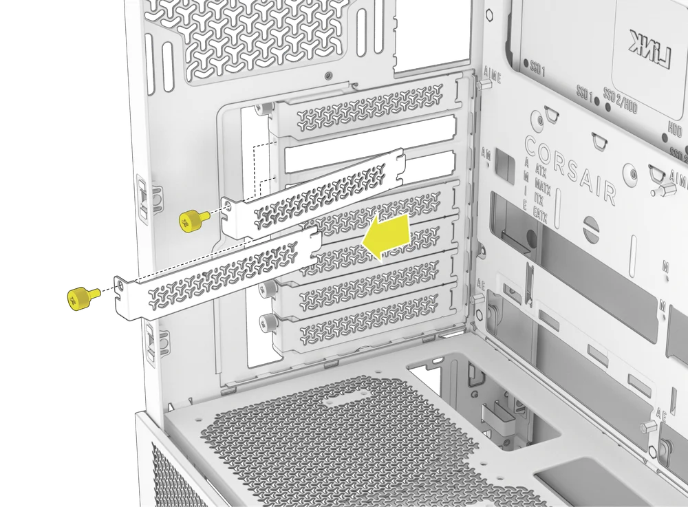 PCIe cover removal on FRAME 4000D - QSG