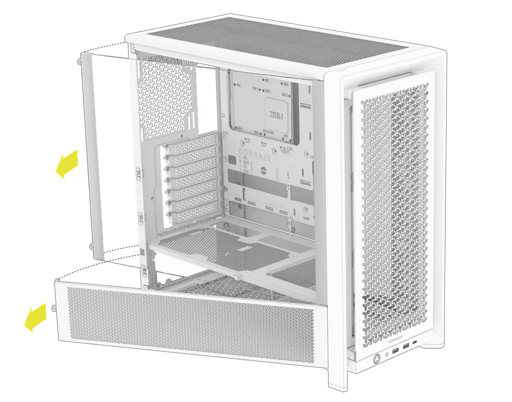 Panel removing from FRAME 4000D - QSG