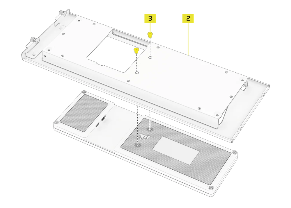 Xeneon Edge being mounted onto the bracket of the FRAME 4000D LCD Mounting Kit - QSG