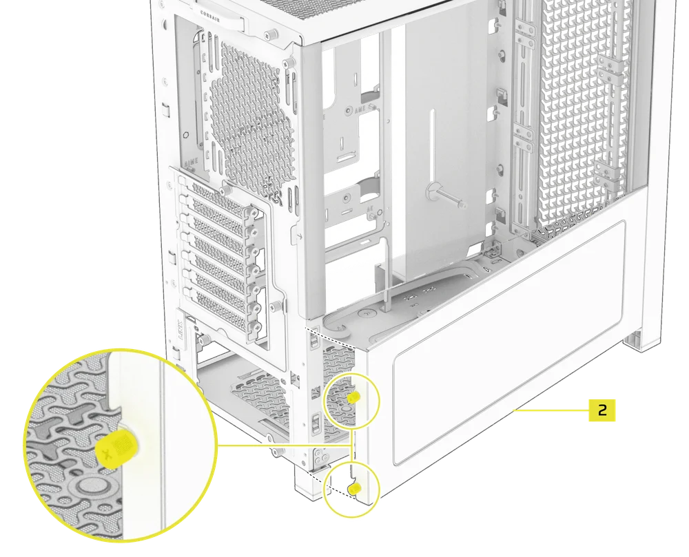 LCD Mounting Kit for FRAME 4000D - lower bracket mounting - QSG