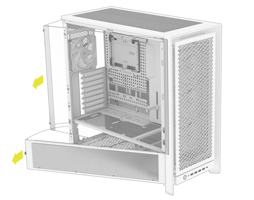 Panel removing from FRAME 5000D - QSG