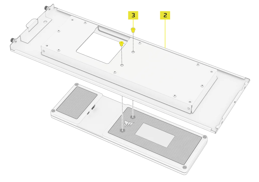 Xeneon Edge being mounted onto the bracket of the FRAME 5000D LCD Mounting Kit - QSG