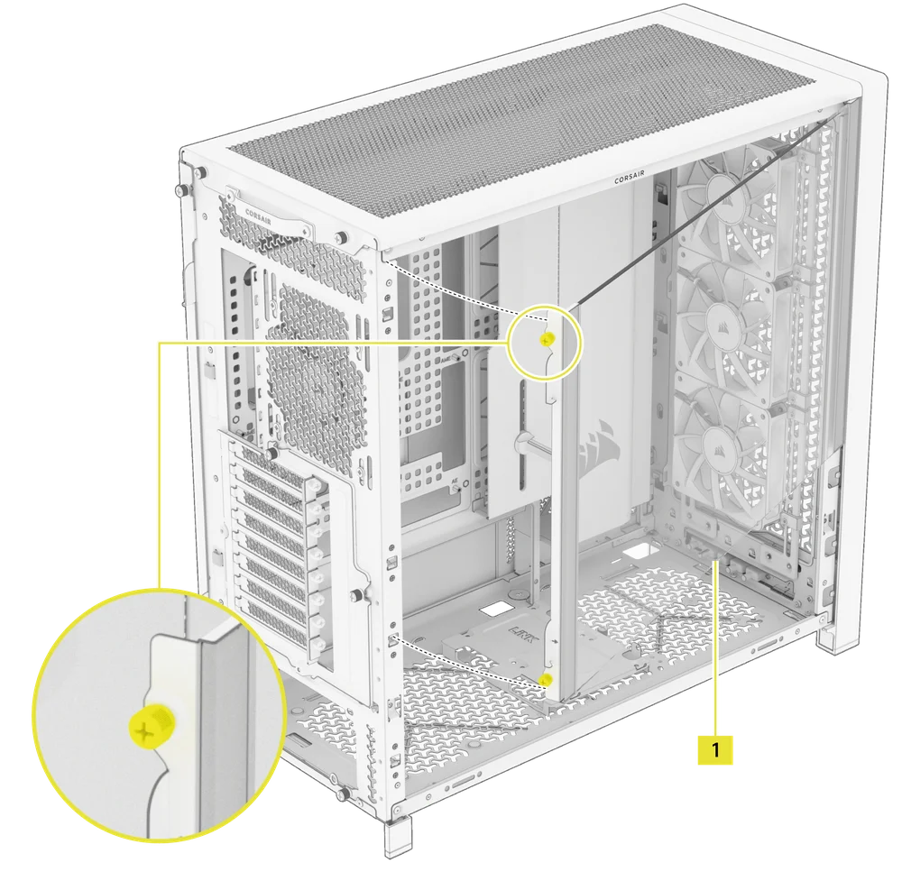 Glass panel mounting - LCD Mounting Kit for FRAME 5000D - QSG