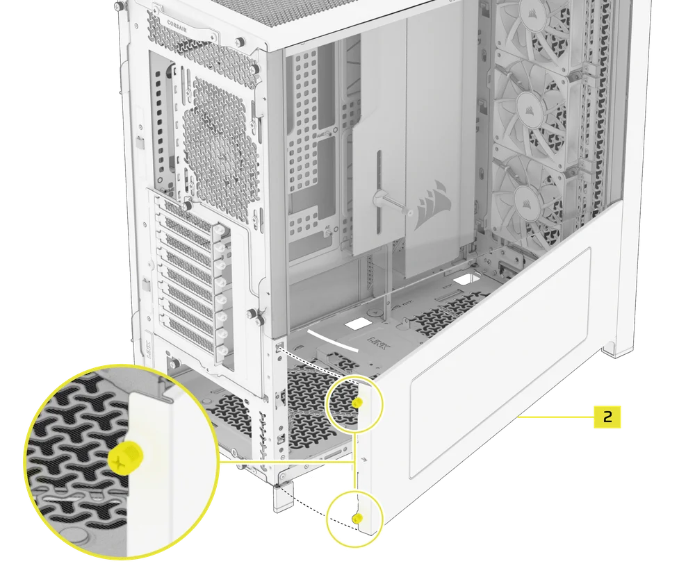 LCD Mounting Kit for FRAME 5000D - lower bracket mounting - QSG