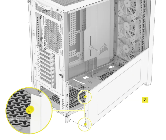 LCD Mounting Kit for FRAME 5000D - lower bracket mounting - QSG