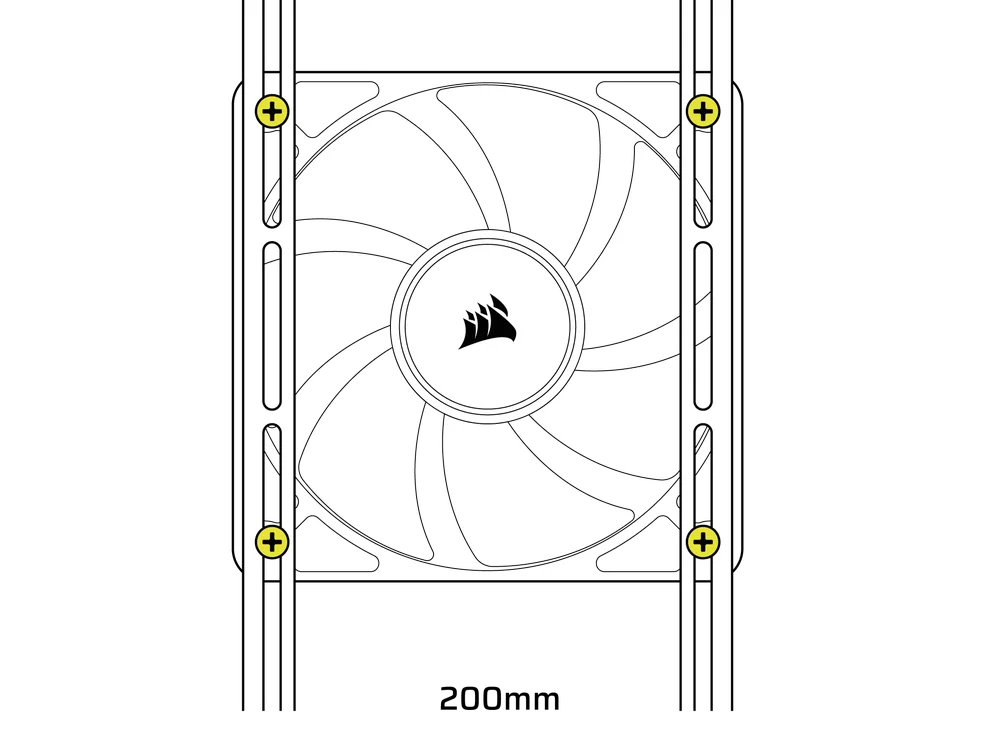 Mounting 200mm Fans onto the front Infinirails - QSG