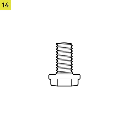 M8 20mm Bolt - QSG lineart