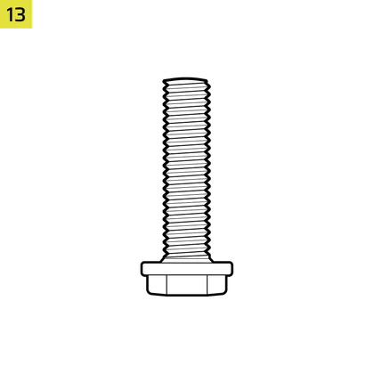 M8 35mm Bolt - QSG lineart
