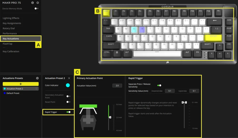 MAKR_PRO_75_iCUE_Rappid_Trigger_Setting