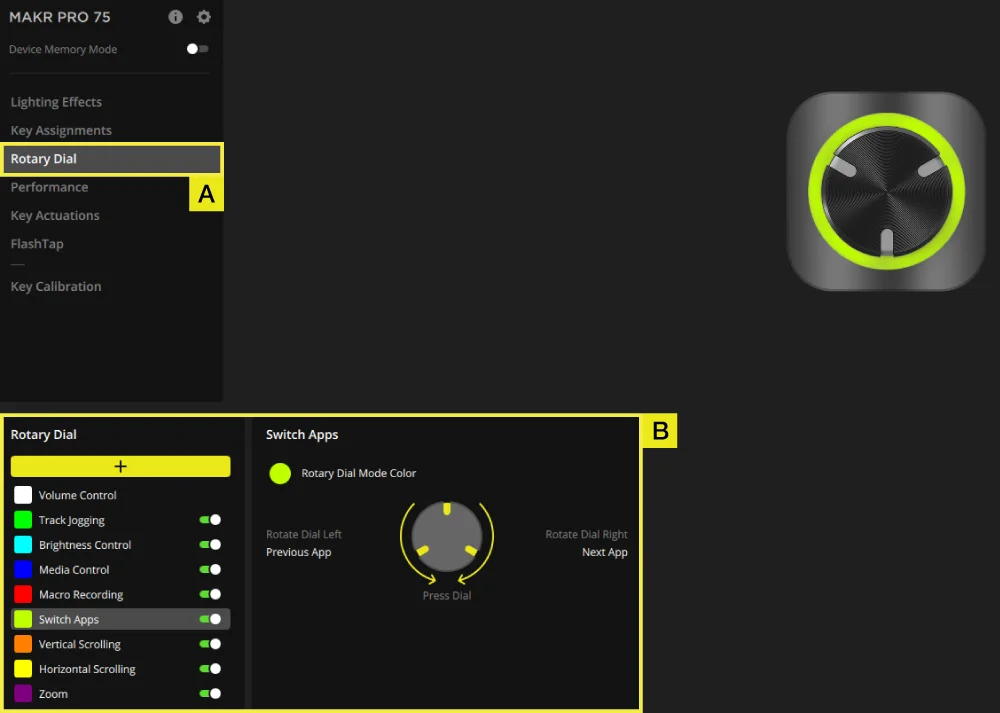 MAKR_PRO_75_iCUE_Rotary_Dial