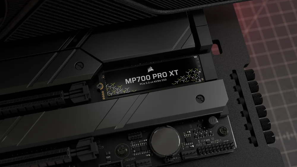 Photograph of the MP700 PRO XT in a motherboard