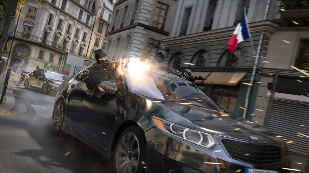 MW4 car chase scene